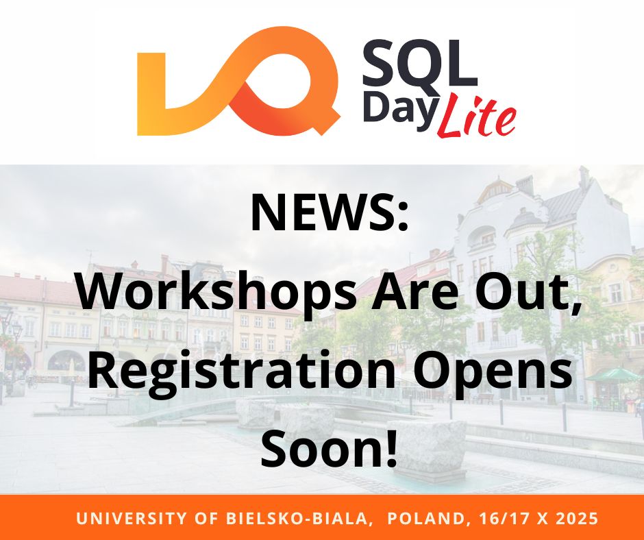 Warsztaty i cennik SQLDay Lite 2025 ogłoszone!