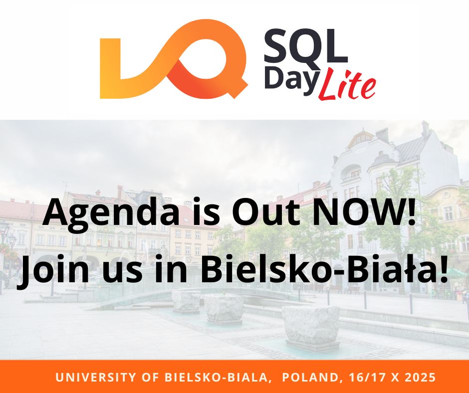 Agenda SQLDay Lite 2025 ogłoszona!
